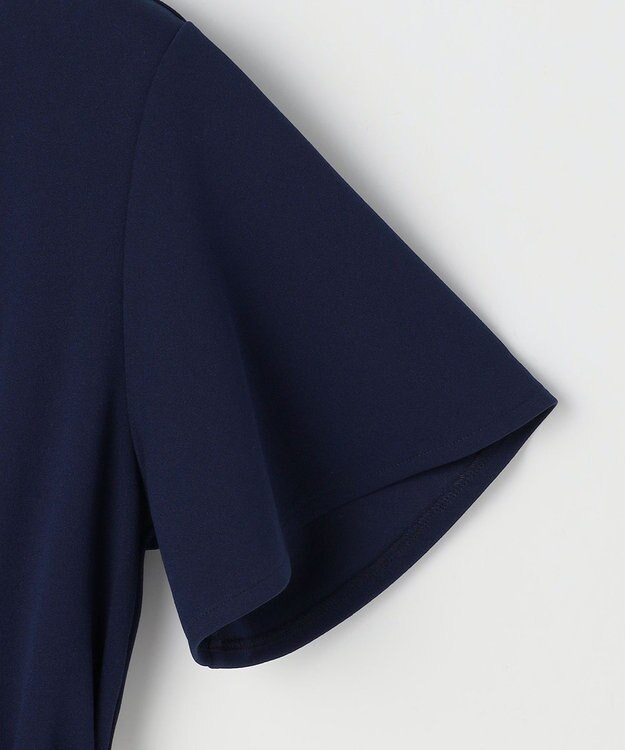 ANY SIS L バイカラー ワンピース ネイビー×ライトグレー