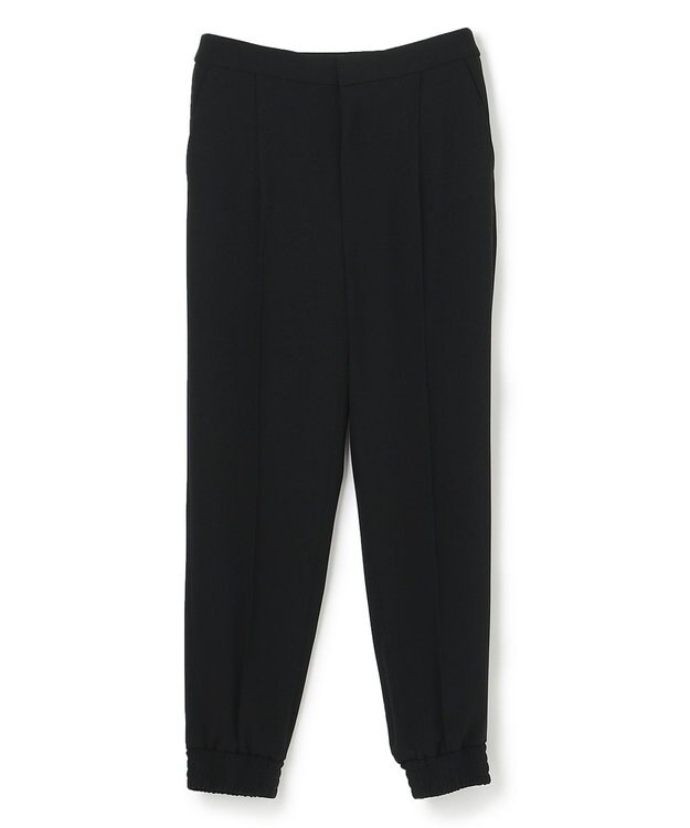 BEIGE， 【洗える】SENTIER / バックサテンジョグパンツ Black