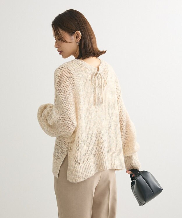 Green Parks ２Ｗａｙ起毛メッシュニットプルオーバー Beige