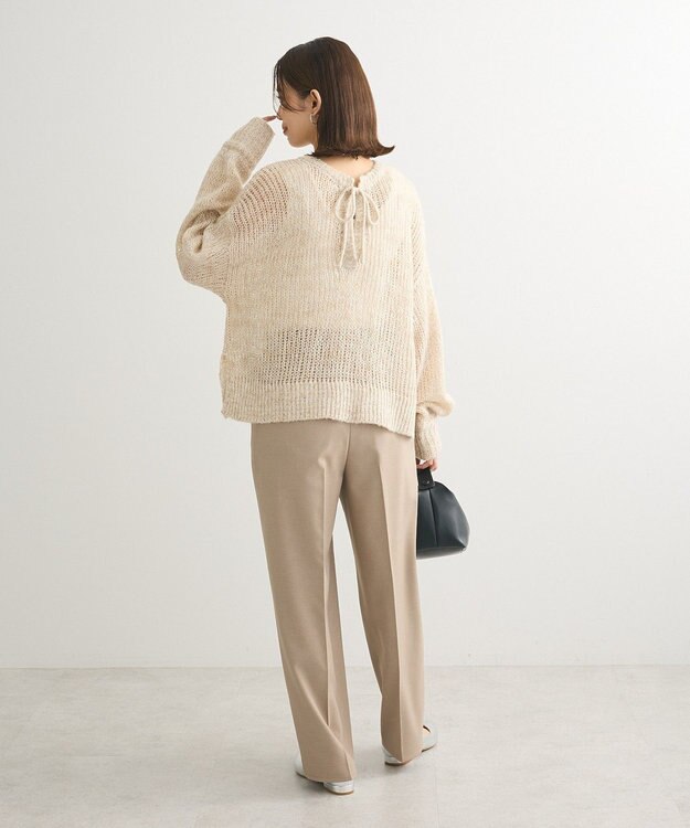 Green Parks ２Ｗａｙ起毛メッシュニットプルオーバー Beige
