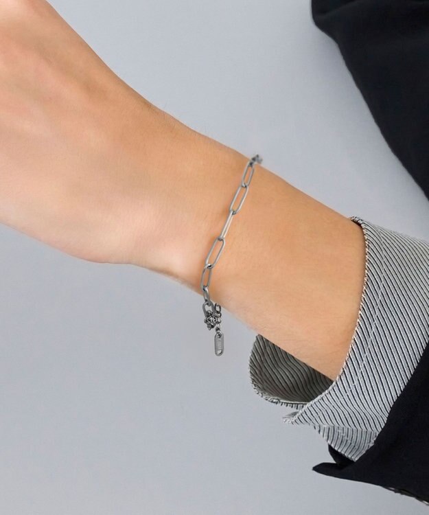 Phoebe 【金属アレルギー対応】チャンキーミックスチェーンブレスレット　シルバー/サージカルステンレス シルバー