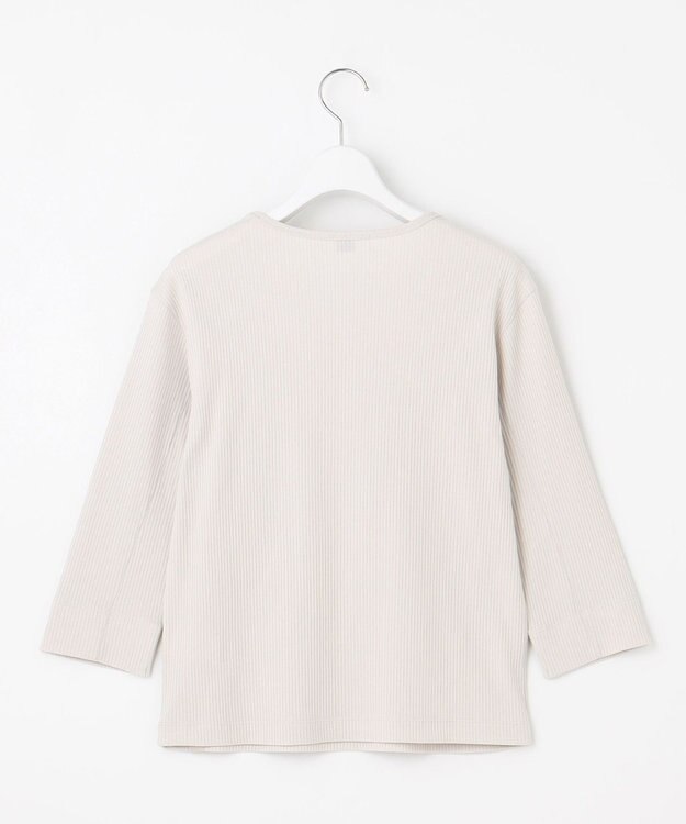 J.PRESS LADIES S リブ クルーネック カットソー グレージュ系