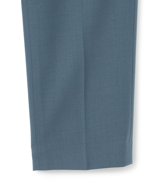 ICB L 【洗える】ウール2WAYストレッチ テーパードパンツ ダルブルー系