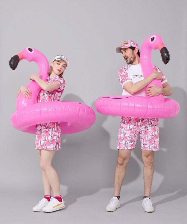 FILA GOLF／marie claire 【Loudmouth】柄ワンピース Pink Panic