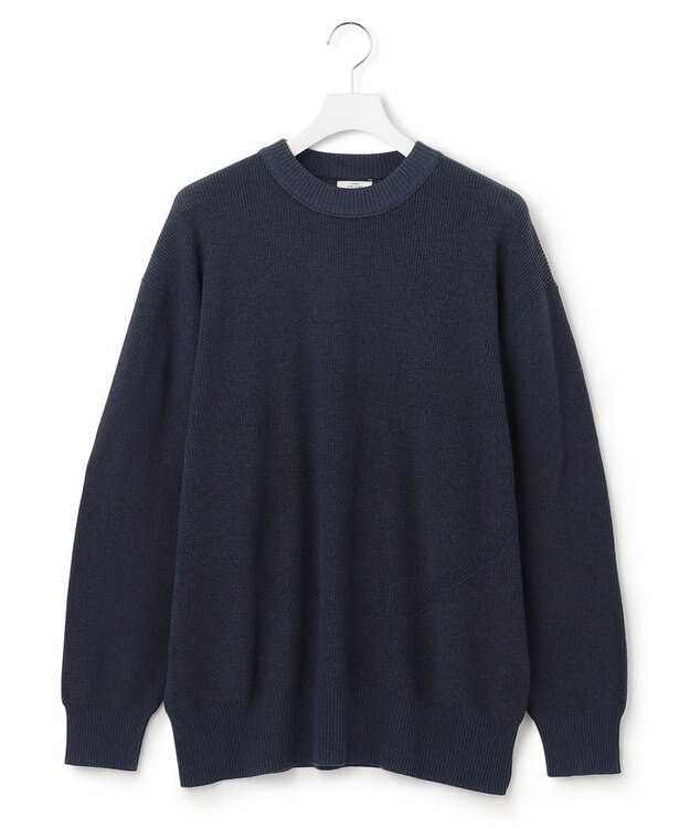 J.PRESS YORK STREET 【UNISEX】デニムルッククルーネックニット ネイビー系