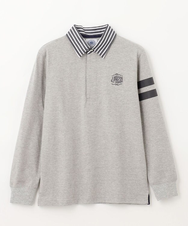 J.PRESS KIDS 【140-170cm】ラガー ポロシャツ グレー系
