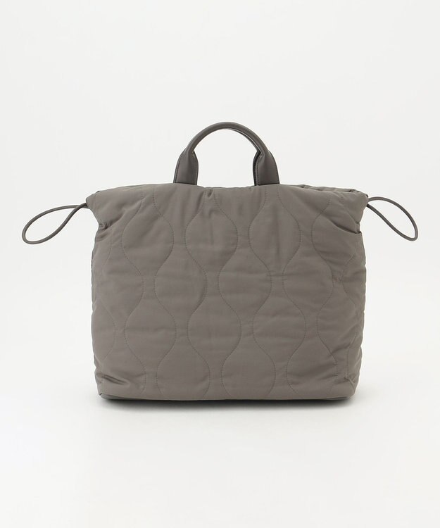 自由区 パディングキルトドロスト バッグ カーキ