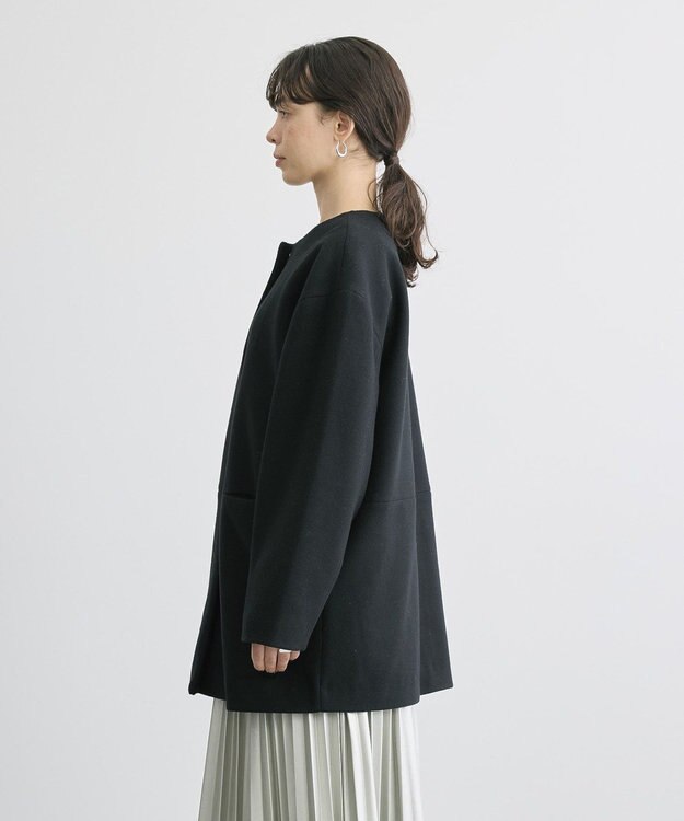 AMERICAN HOLIC リサイクル中空糸ノーカラーコート Black