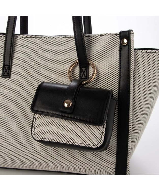 UNBILLION カシュカシュ cachecache / ミニポーチ付エルガリートート ブラック