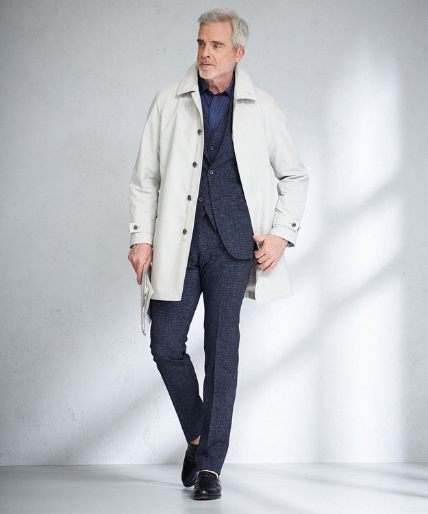 JOSEPH ABBOUD 【キングサイズ・JAPAN FABRIC・撥水加工】マルチシーン対応コート ライトグレー系