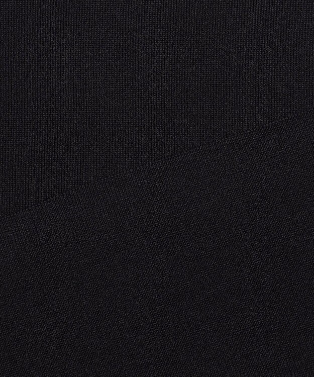 ICB L 【洗える】 シンセティックフルニードル Vネックワンピース ブラック系