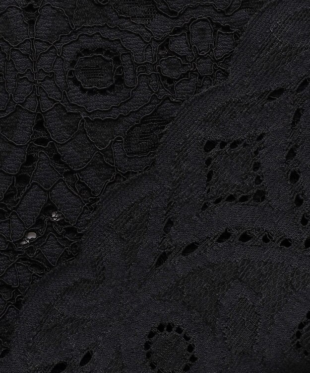 自由区 レースコンビ Tシャツ オフ×ブラック