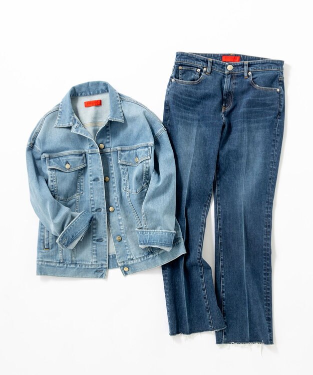 23区 S 【再入荷/RED CARD TOKYO×23区】オーバーサイズ デニム ジャケット ライトブルー