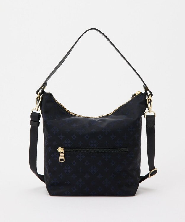 russet ナイロンジャガード2WAYミニショルダーバッグ(CE-1627) Black/Navy