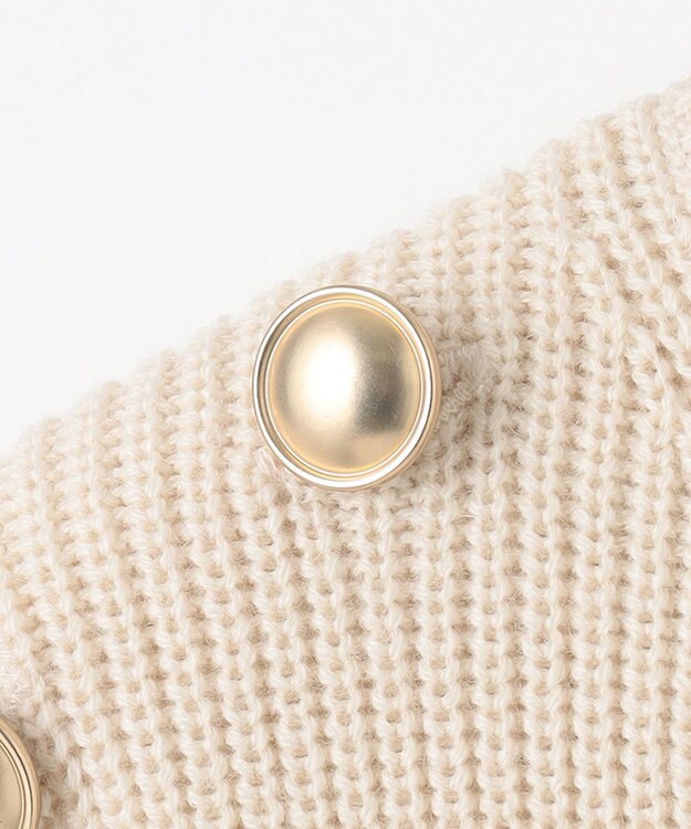 自由区 【洗える】ウールミックス フレンチマリン風ニット ブラック系