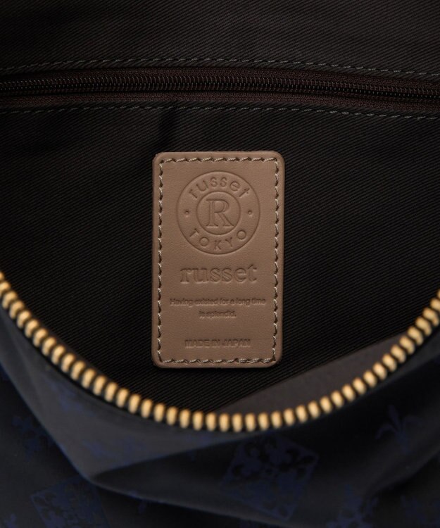 russet ナイロンジャガード2WAYミニショルダーバッグ(CE-1627) Black/Navy