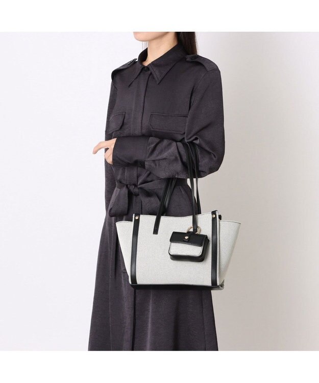 UNBILLION カシュカシュ cachecache / ミニポーチ付エルガリートート ブラック