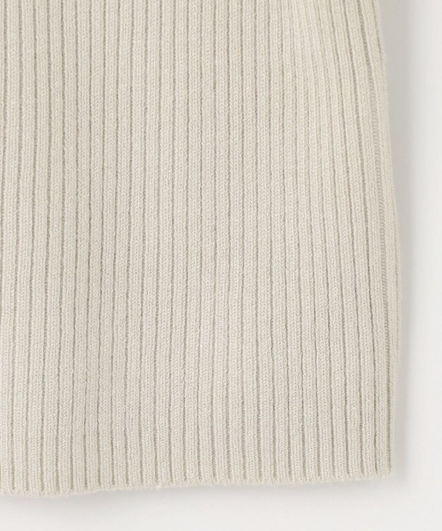 ANY 【洗濯機可】ボトルネック リブニット オイスター