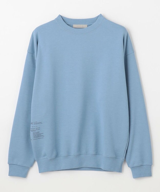 UNFILO MENS 【男女兼用】グラフィックプリント スウェットTEE [24年秋冬商品] ブルー(サイドプリント)