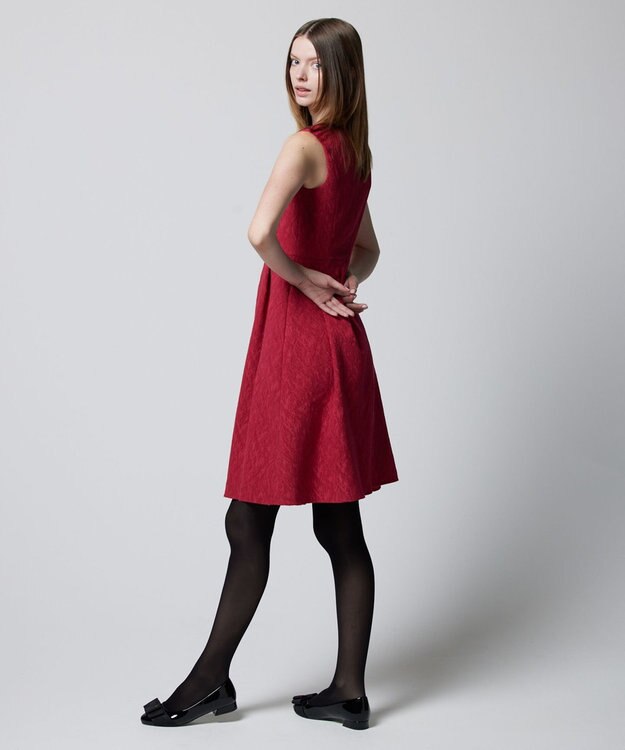 TOCCA 【洗える！】PONPON MUM ドレス レッド系