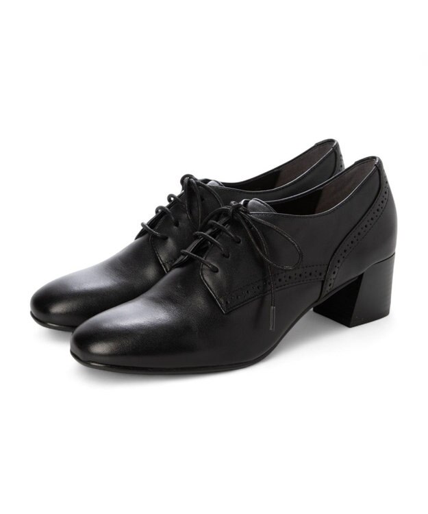ing <ing>クラシカルレースアップシューズ ブラック