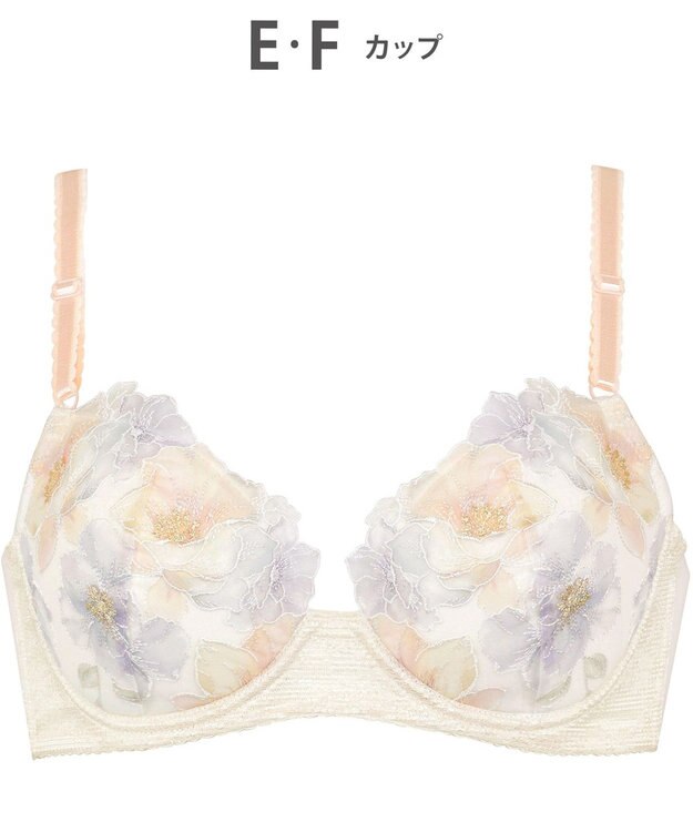 Wing ブラジャー バストとカップのすきまにフィット 自然にボリュームメイク ソフトなつけごこち 【スキマフィットブラ】 Aカップあり 小さいサイズ ブラ KB2364 ウイング／ワコール クリーム