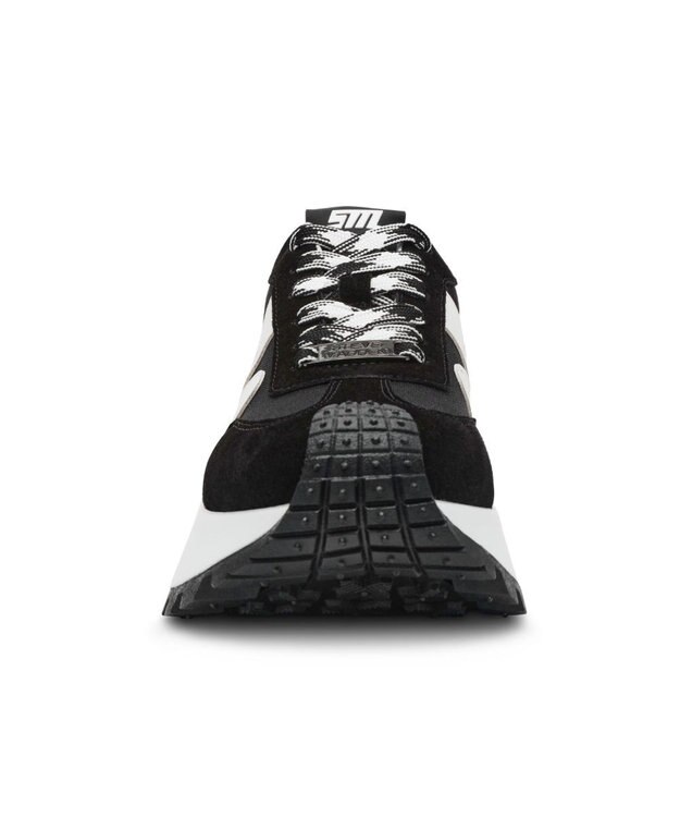 STEVE MADDEN SUPERCAMPO ランナースタイル厚底スニーカー ブラック