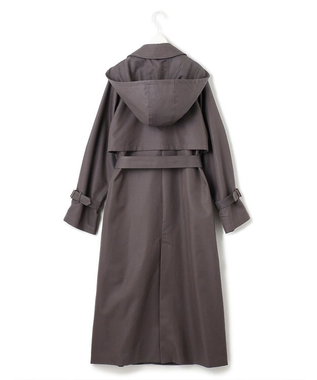 ICB TCシャンブレーツイル 2WAYトレンチコート チャコール系