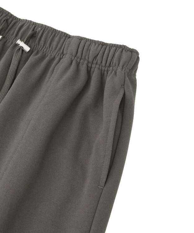 Green Parks ドロストイージーウエスト裏毛Ｉラインスカート Charcoal Gray