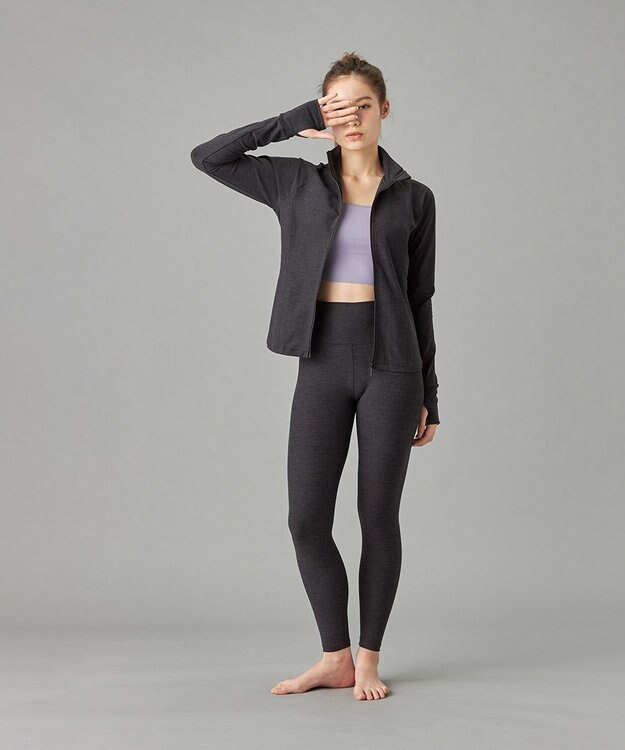 Chacott Peach Mokuジャケット ダークグレー杢