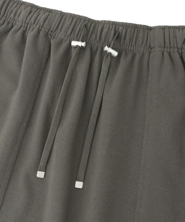 Green Parks ドロストイージーウエスト裏毛Ｉラインスカート Charcoal Gray