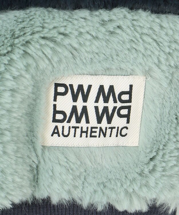 PW CIRCULUS 【ふわもこあったか/防寒/裏地付】【WOMEN】ボーダーフェイクファープルオーバー ネイビー系1