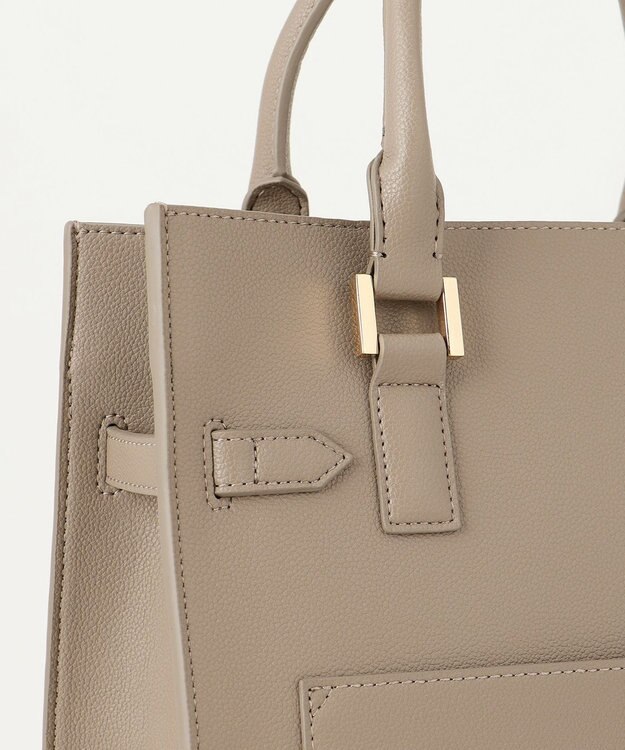 23区 ベルト付き トート バッグ ブラウン系