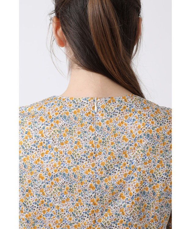 DAKS Liberty フィット&フレアーワンピース イエロー