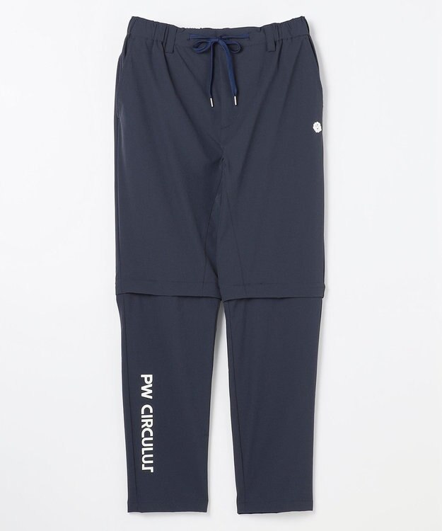PW CIRCULUS 【ストレッチ素材】【MEN】2WAY デタッチャブルパンツ ゴルフ ネイビー系