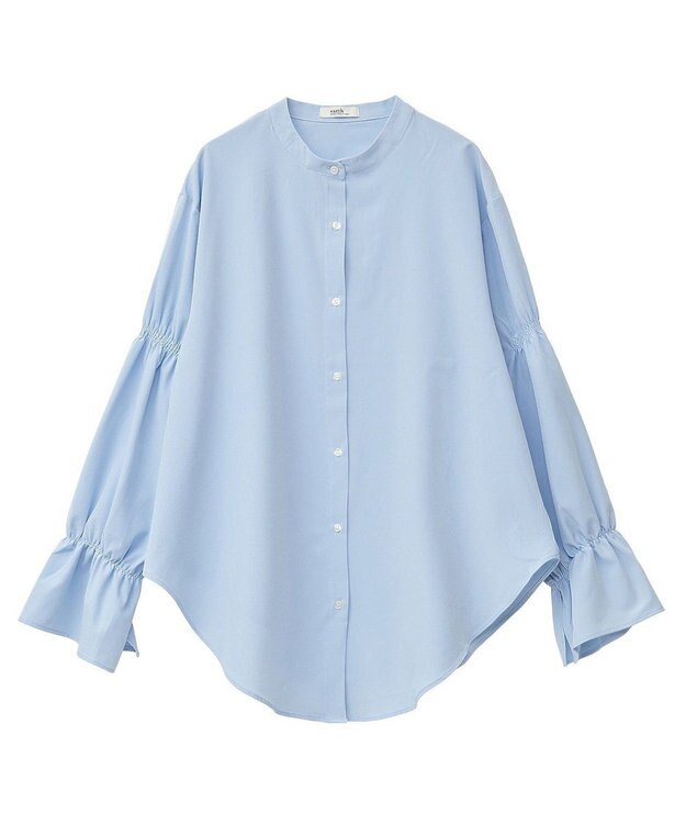 earth music&ecology ＳＥＴ２点パールビスチェ＋シャツ Gray