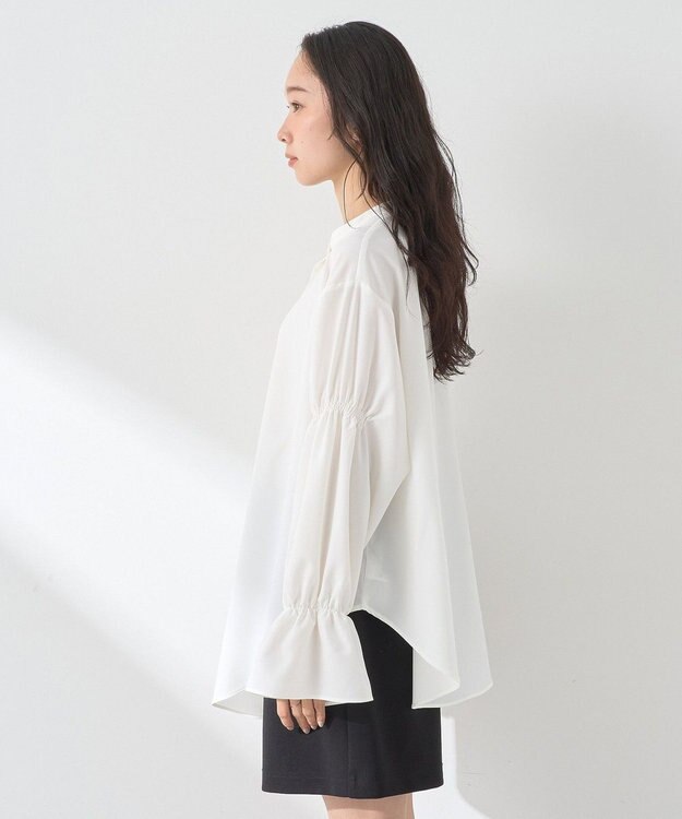 earth music&ecology ＳＥＴ２点パールビスチェ＋シャツ Beige