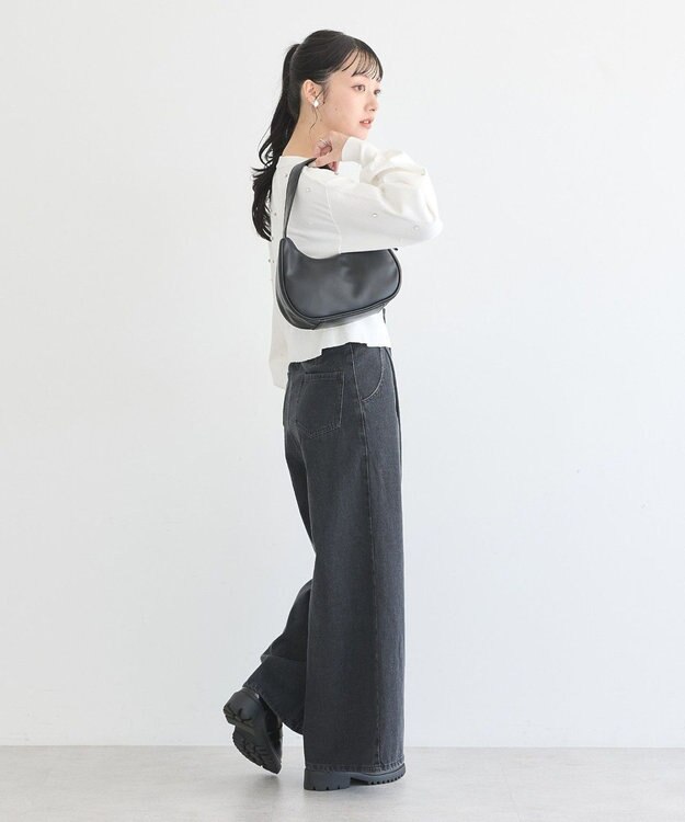 earth music&ecology パール＆ビジューカーディガン Ivory