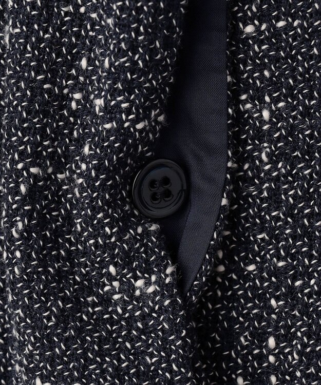 BEIGE， TRIPHANE / バックニットツイードビスチェ Navy Mix