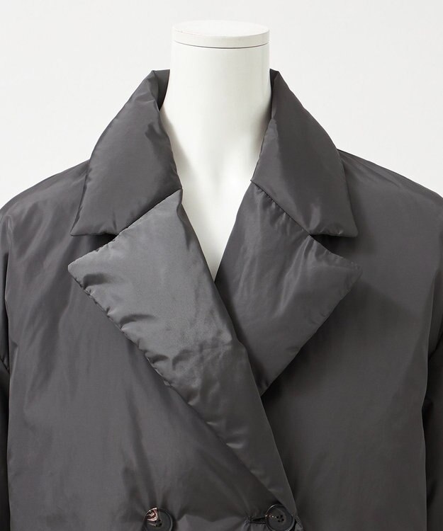 23区 L 【エステータ】LIMONTAタフタ ダウンコート グレー系