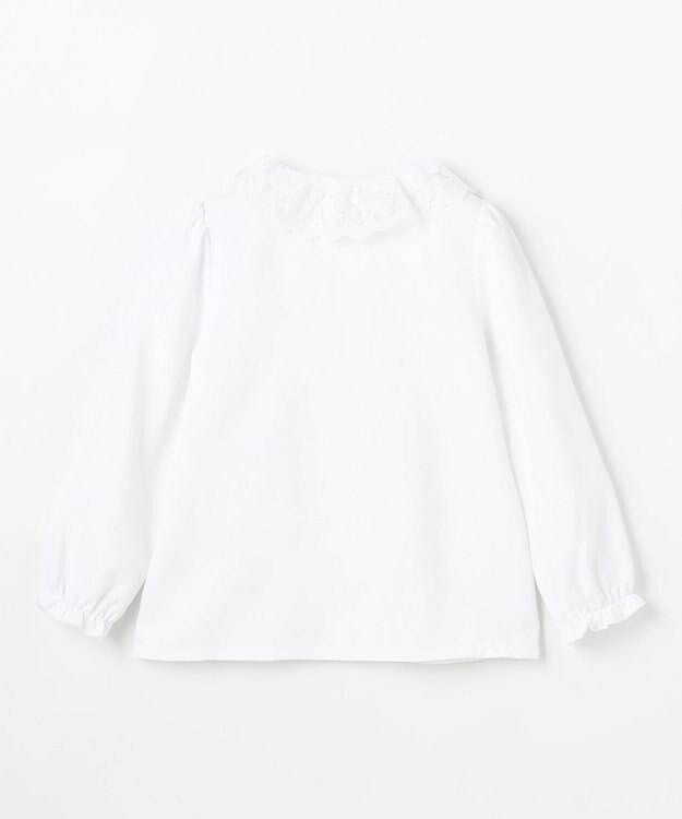 ANY KIDS 襟レース ブラウス ホワイト