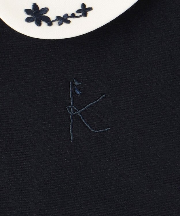 組曲 KIDS 【110-140cm】レトロ ワンピース ネイビー系