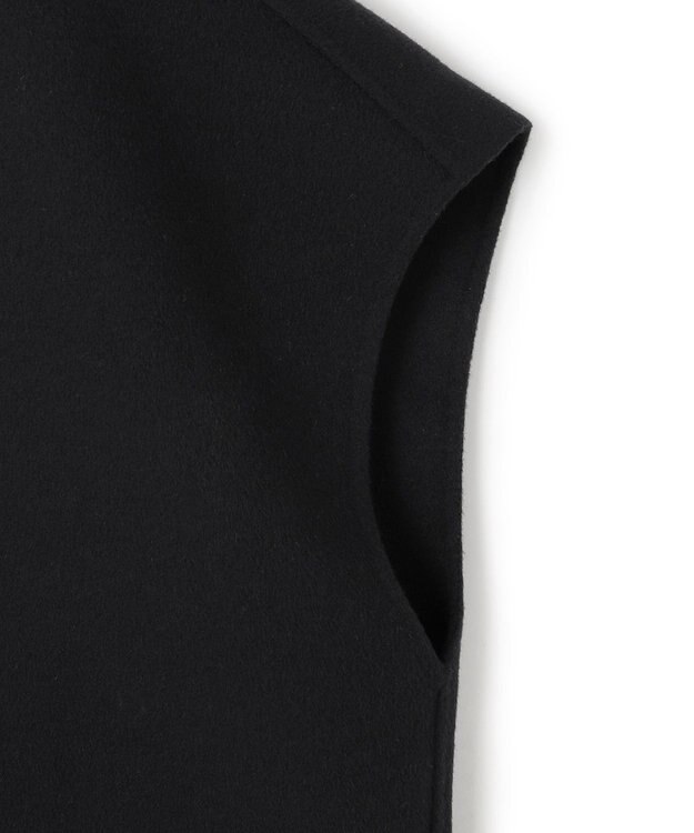 ICB L WoolRever  スタンドカラージレ ブラック系