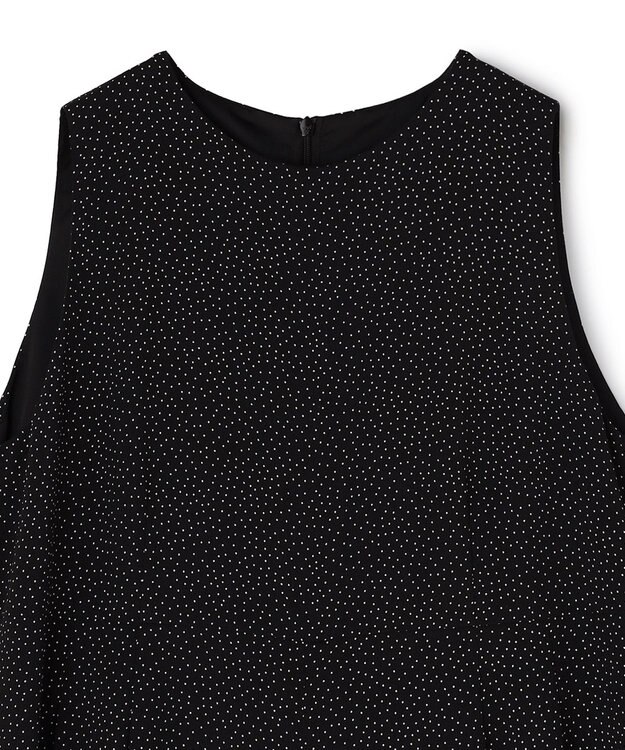 uncrave ドットプリント オールインワン ブラック×ホワイト