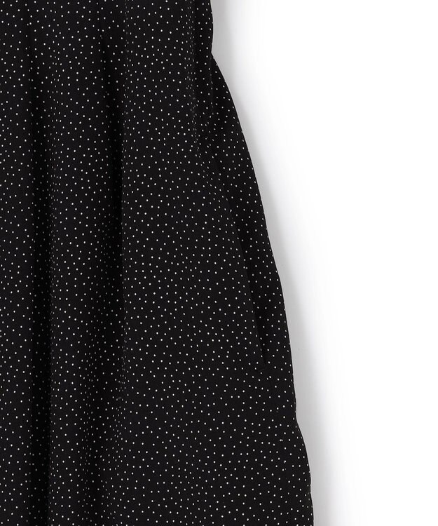 uncrave ドットプリント オールインワン ブラック×ホワイト