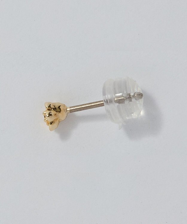 Phoebe 【金属アレルギー対応】プチフラワービジュースタッドピアス　オレンジ/ニッケルフリー（片耳） オレンジ