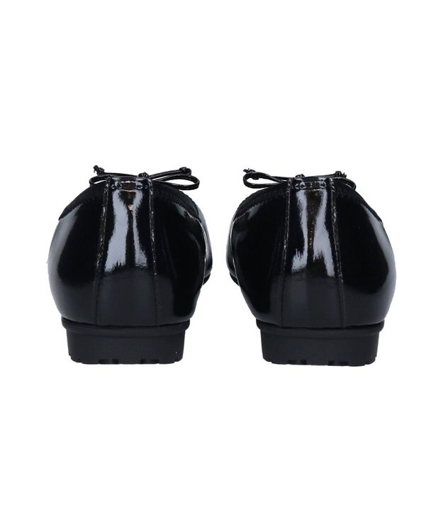 Bridget Birkin ＜3E＞【Bridget Birkin Walk】シンプルリボンバレエパンプス ブラックエナメル