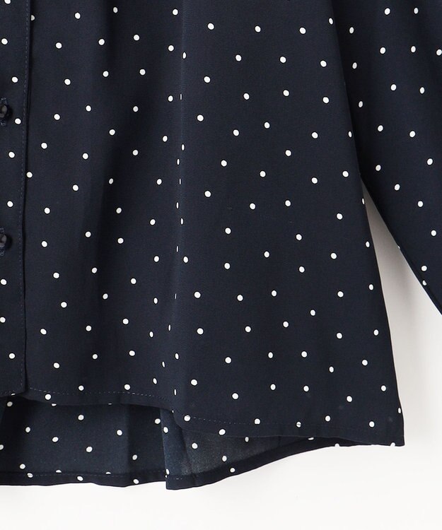 組曲 KIDS 【150-160cm】ラッフルドット ブラウス ネイビー系5