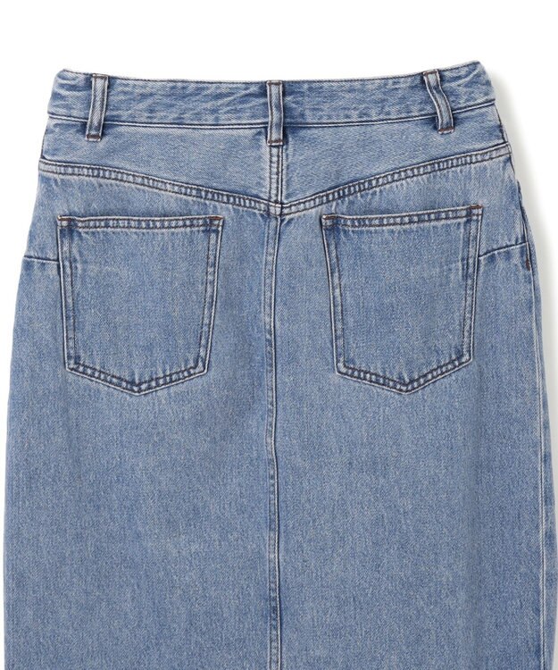 BEIGE， 【洗える・VERY 6月号掲載】FICUS / デニムラップスカート Light Indigo