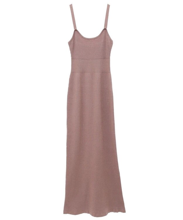 Green Parks ボレロ付ニットワンピース Brown